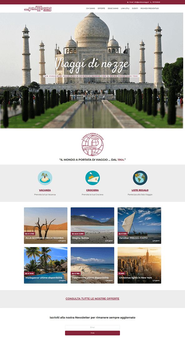 sitowebagenzia Prattours Viaggi 1 - Savona